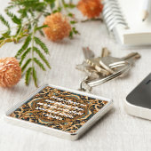 Custom Nowruz Persian New Year Gift Khatam Art Schlüsselanhänger (Seite)