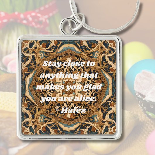 Custom Nowruz Persian New Year Gift Khatam Art Schlüsselanhänger