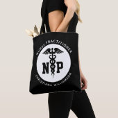 Custom NP Nurse Practitioner Abschluss Caduceus Tasche (Von Nahem)