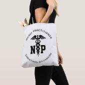 Custom NP Nurse Practitioner Abschluss Caduceus Tasche (Von Nahem)