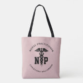Custom NP Nurse Practitioner Abschluss Caduceus Tasche (Rückseite)