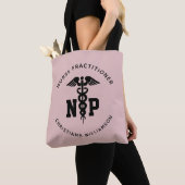Custom NP Nurse Practitioner Abschluss Caduceus Tasche (Von Nahem)