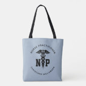 Custom NP Nurse Practitioner Abschluss Caduceus Tasche (Rückseite)