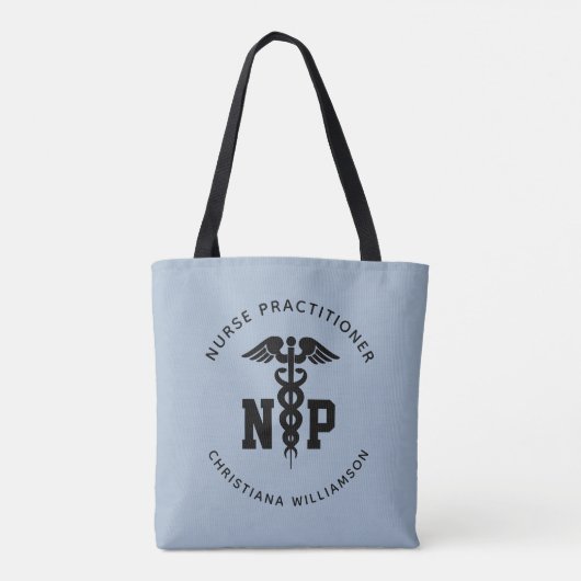 Custom NP Nurse Practitioner Abschluss Caduceus Tasche (Rückseite)