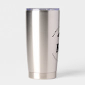 Custom NP Nurse Practitioner Abschluss Caduceus Thermobecher (Vorderseite)