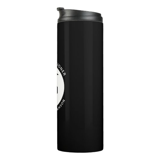 Custom NP Nurse Practitioner Abschluss Caduceus Thermosbecher (Nach rechts gedreht)