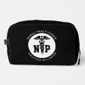 Custom NP Nurse Practitioner Abschluss Caduceus Waschbeutel (Vorderseite)