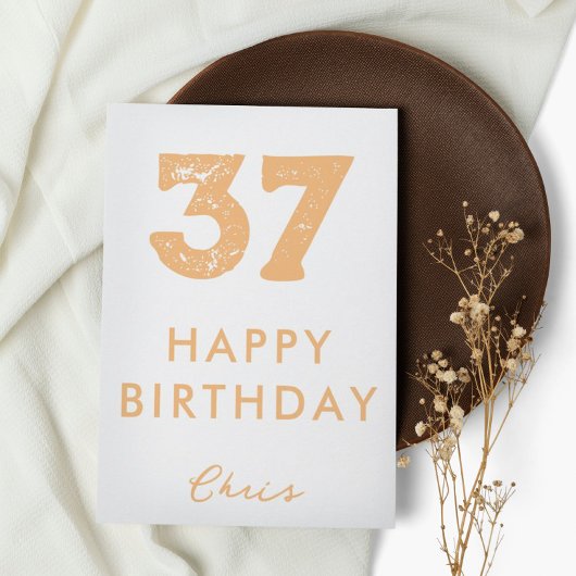 Custom Number Birthday Card Einladung