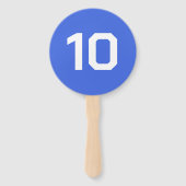 Custom Number | Royal Blue Event Game Score  Fächer (Vorderseite)
