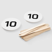 Custom Number | white Black Event Game Score  Fächer (Non-assembled)