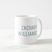 Custom nur ein Junge, der Haie Hai Lover Liebe Kaffeetasse (VorderseiteRechts)