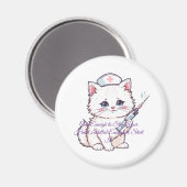 Custom Nurse Cat Skilled Enough Magnet (Vorderseite/Rückseite)