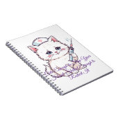 Custom Nurse Cat Skilled Enough Notizblock (Rechte Seite)