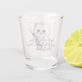 Custom Nurse Cat Skilled Enough Schnapsglas (Rückseite)