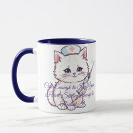 Custom Nurse Cat Skilled Enough Tasse