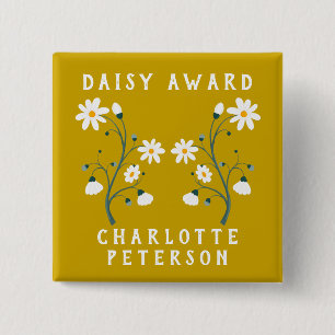Custom Nurse Daisy Award Button