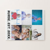 Custom Nurse EST 20XX 6 Foto Collage Puzzle (Horizontal)