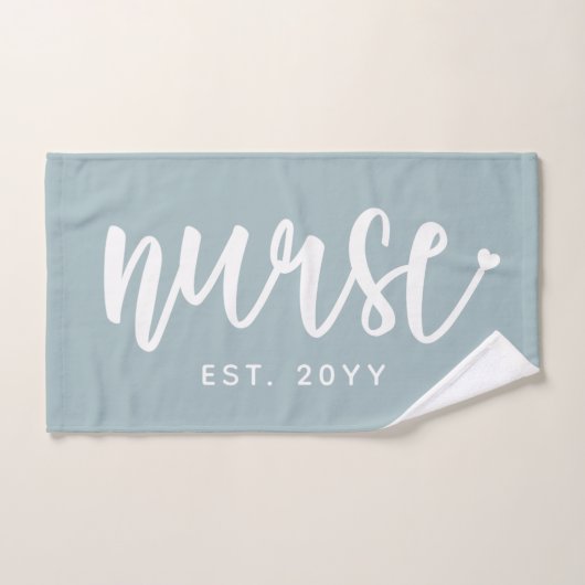 Custom Nurse Est Typografy Nurse RN Abschluss Handtuch (Handtuch)