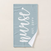 Custom Nurse Est Typografy Nurse RN Abschluss Handtuch (Handtuch)