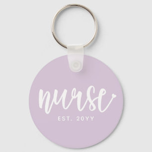 Custom Nurse Est Typografy Nurse RN Abschluss Schlüsselanhänger
