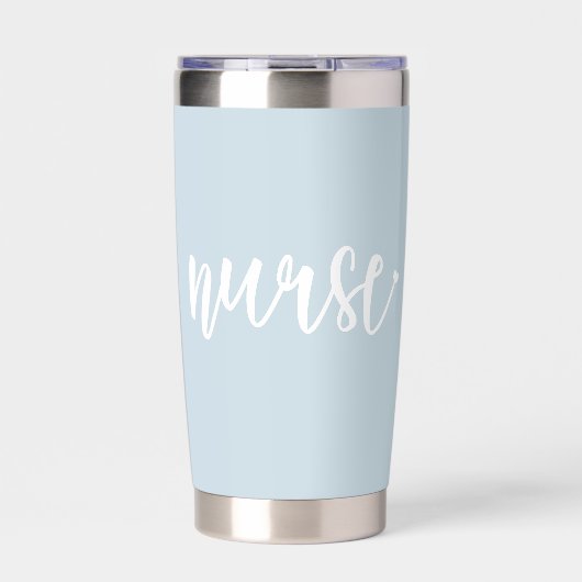 Custom Nurse Est Typografy Nurse RN Abschluss Thermobecher (Vorderseite)