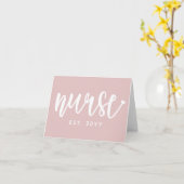 Custom Nurse Est Typografy Nurse RN Karte (Gelbe Blume)
