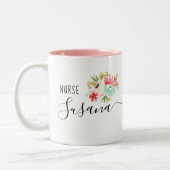 Custom Nurse Grad Krankenpflege Schule Geschenk Vi Zweifarbige Tasse (Links)