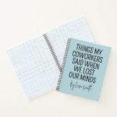 Custom Nurse Journal, Funny Hospital Coworker Gift Notizblock (Innenseite)