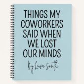 Custom Nurse Journal, Funny Hospital Coworker Gift Notizblock (Vorderseite)