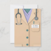 Custom Nurse Name Appreciation Card Dankeskarte (Vorderseite)