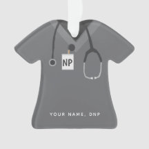 Custom Nurse Practitioner, in dem einfache Scrubs