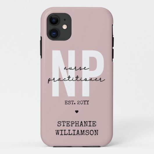 Custom Nurse Practitioner NP Abschluss Geschenk Case-Mate iPhone Hülle (Rückseite)