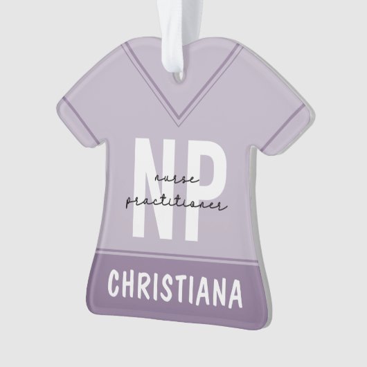 Custom Nurse Practitioner NP Abschluss Geschenk Ornament (Vorderseite)