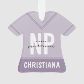 Custom Nurse Practitioner NP Abschluss Geschenk Ornament (Rückseite)