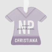 Custom Nurse Practitioner NP Abschluss Geschenk Ornament (Vorderseite)