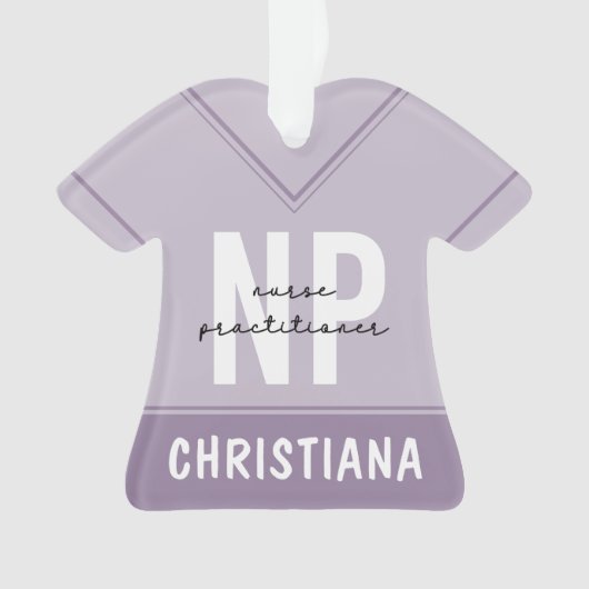 Custom Nurse Practitioner NP Abschluss Geschenk Ornament (Vorderseite)
