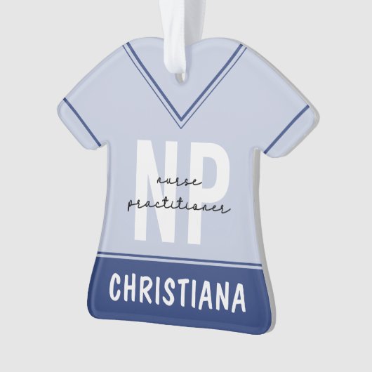 Custom Nurse Practitioner NP Abschluss Geschenk Ornament (Vorderseite)
