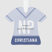 Custom Nurse Practitioner NP Abschluss Geschenk Ornament (Rückseite)