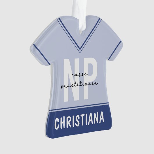 Custom Nurse Practitioner NP Abschluss Geschenk Ornament (Vorderseite)