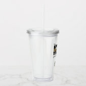 Custom Nurse Practitioner NP cheetah Abschluss Acryltrinkbecher (Rechts)