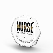 Custom Nurse Practitioner NP cheetah Abschluss Fotoblock (Rechts)