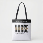 Custom Nurse Practitioner NP cheetah Abschluss Tasche (Vorderseite)