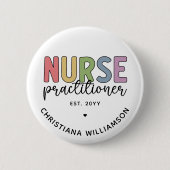 Custom Nurse Practitioner NP Nurse Abschluss Button (Vorderseite)