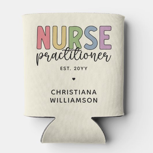 Custom Nurse Practitioner NP Nurse Abschluss Dosenkühler (Rückseite)