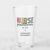 Custom Nurse Practitioner NP Nurse Abschluss Glas (Vorderseite)