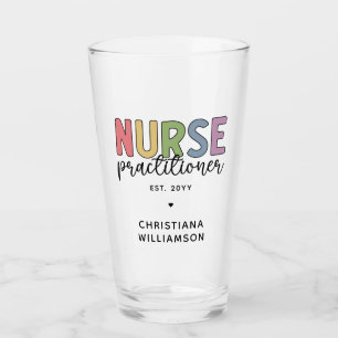 Custom Nurse Practitioner NP Nurse Abschluss Glas