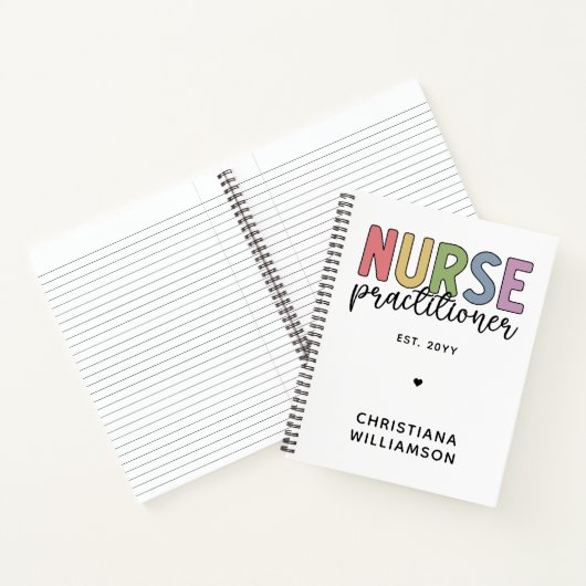 Custom Nurse Practitioner NP Nurse Abschluss Notizblock (Innenseite)