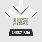 Custom Nurse Practitioner NP Nurse Abschluss Ornament (Rückseite)