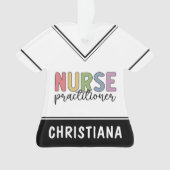 Custom Nurse Practitioner NP Nurse Abschluss Ornament (Vorderseite)