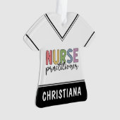 Custom Nurse Practitioner NP Nurse Abschluss Ornament (Vorderseite)